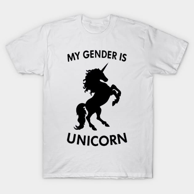 My Gender Is Unicorn T-Shirt by mhelm2